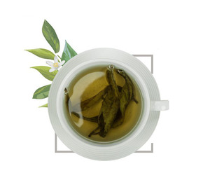 Этикетка Ptivate, китайский Ku Ding, травяной падуб, широколистный чай, традиционный травяной напиток для кровяного баланса - Product Image 2