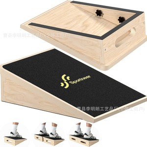Planche inclinée en bois Sportneer, antidérapante, pour exercices à domicile et entraînement d'étirement - Product Image 1