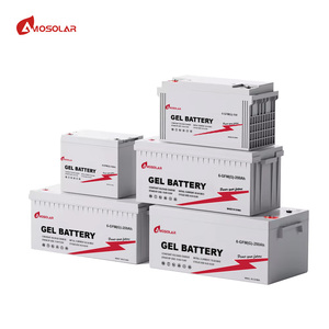 Tersedia 12V 100AH 150Ah 200ah 250AH baterai GEL baterai Panel surya digunakan untuk sistem penyimpanan tenaga surya - Product Image 1