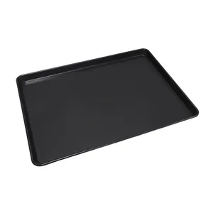 Big and Shallow Black Baking Mold non stick Coating Cake Baking Tray Pan