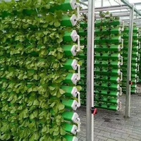 Système de culture hydroponique d'intérieur avec canaux NFT verticaux en PVC de qualité alimentaire à vendre