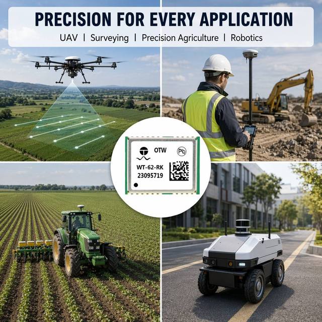 High Precision WT-62-RK GPS RTK Module GNSS for Drone and Car Positioning in Low Price Land Surveying