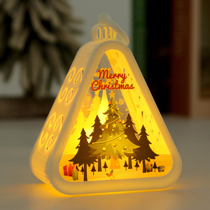 Décorations de Noël pour bureau, veilleuse LED étanche, lampe d'ambiance lumineuse pour vitrine, lumières de fête en plastique - Product Image 4