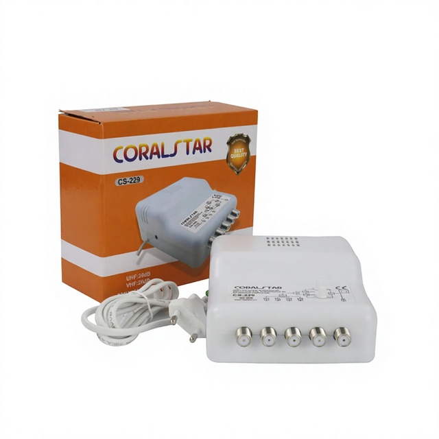 Outdoor Indoor Cable TV Amplifier RF Antenna Signal Gain CS-229 China