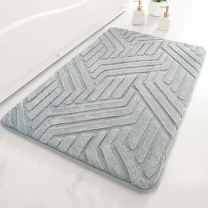 YFL Pink Grau Braun Memory Foam Bade matte Rechteck Saugfähiges Wasser Badezimmer teppiche Teppich Anti-Rutsch-Dusch matte