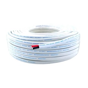 Fabrika 2x14awg 2x10AWG 2x12awg 2x10Gauge kalaylı saf bakır kırmızı siyah dubleks kılıflı tekne düz kablo tel - Product Image 2