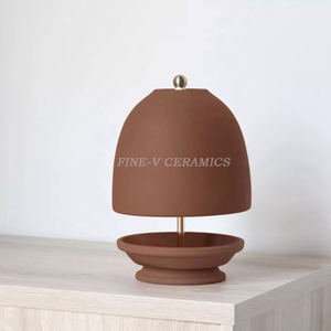 <span class=keywords><strong>Stufa</strong></span> a Tealight Autonoma <span class=keywords><strong>in</strong></span> Terracotta, Lampada Ecologica, Radiatore a Candela, Vaso per Fiori <span class=keywords><strong>in</strong></span> Argilla - Product Image 5