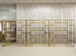 Haute qualité or mariage casier à vin affichage mariage réception Bar fond décoration de fête de mariage - Product Image 4