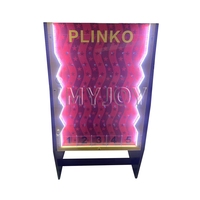 Chine Personnalisable Carnaval Activité Interactive Lucky Lotto Plinko Board Led Light Lottery Box Fun Game Machine Props