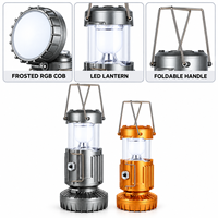 Lanterne de camping LED portable, lumière d'urgence extérieure, lanterne rechargeable pour la randonnée et la pêche