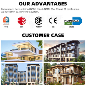 Thương mại Nhiệt Cách Nhiệt nội thất văn phòng hai lớp tráng men đặc biệt hợp kim nhôm kính cửa sổ trượt - Product Image 3