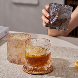 Vaso de Vidrio de Lujo Creativo, Estilo Glaciar, de una Sola Pieza, para Fiestas, Cristalería de Color Sólido - Product Image 5