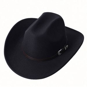 Wholesale 2022 New Style Women's Texas Black Cowboy Hats for Adults Casual Travel Outdoor with 3D Embroidery - Product Image 6