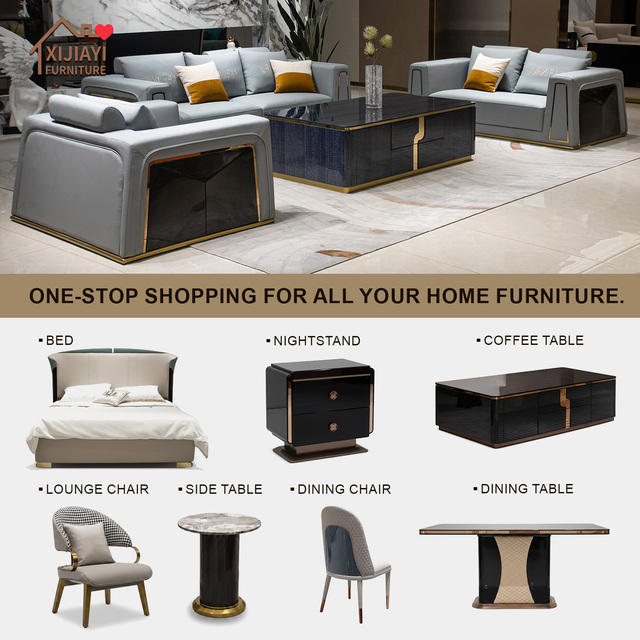 Full House Furniture Customization Service Living Bedroom Dining Room Furniture Set Luxury Italian Style Furniture for Villa