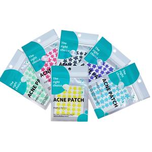 Secrets de beauté Patchs anti-acné en forme d'étoile colorés Hydrocolloïde anti-acné Sac rigide bleu portable - Product Image 5