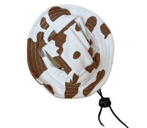 Sombrero para el sol para perro, sombrero para exteriores, estilo de impresión de vaca, patrón de tablero de ajedrez, sombrero para perro y gato - Product Image 5