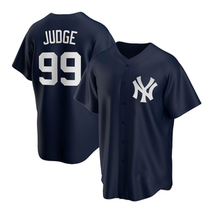 Broderie personnalisée en gros <span class=keywords><strong>New</strong></span> <span class=keywords><strong>York</strong></span> Yankees # Maillot de baseball 99 en maille poly, unisexe, adulte, avec logo imprimé sur le devant - Product Image 3