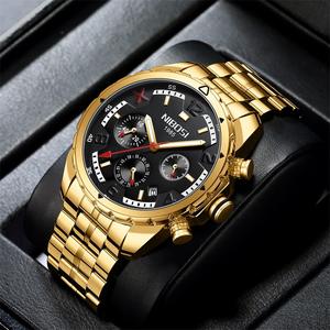 Relojes de Lujo Nuevos de 2025: Reloj de Cuarzo Automático con Fecha, Reloj de Negocios Multifuncional, Reloj Resistente al Agua - Product Image 1