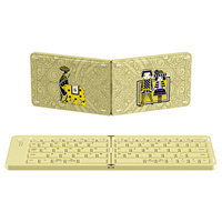 GEEZER Keyboard Nirkabel Lipat Portabel Kompak yang Laris Manis dengan Desain Lipat 2 dan Pengisian Daya Tipe-C
