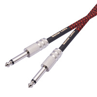 Câbles d'instruments, cordon de guitare électrique, 1/4 pouce droit, prise mono TS 6,35 mm, câble de connexion pour guitare, basse, batterie, appareil audio