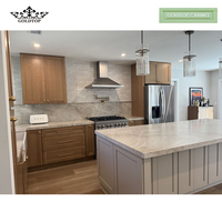Armoires de cuisine modulaires Goldtop, portes Shaker en MDF peintes sur mesure |   Charnières à fermeture amortie |   Évier inclus |   N'importe quelle couleur |   Usage en appartement