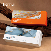 Tianhui gros papier coffrets cadeaux pliables avec fermeture éclair ouverture cadeaux boîtes d'emballage Simple pliant boîte à glissière