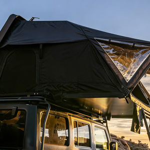 Carpa de techo grande y duradera para camping, con bolsa para zapatos, carpa de techo de lujo, carpa de techo rígida de ABS con escalera - Product Image 1