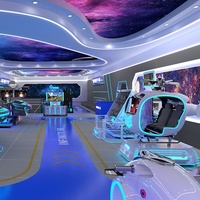 Le fabricant de simulateur de la machine VR de jeu d'arcade d'équipement de réalité virtuelle de parc à thème d'amusement de 9D VR adaptent 30-1000 mètres carrés