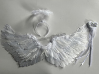 HY gros vraie fête décoration murale blanc bleu noir Long adulte enfant plume d'oie ailes d'ange pour la danse Halloween Cosplay