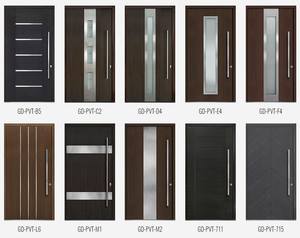 Porte d'entrée extra large en aluminium Porte d'entrée en <span class=keywords><strong>bois</strong></span> massif avec éclairage latéral en verre pour usage extérieur - Product Image 4