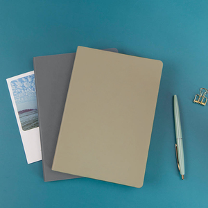 Cuaderno de reuniones escolares y de negocios, diario, tamaño A4-A5-A6, tapa dura de cuero, 60 hojas interiores, encuadernación cosida con hilo, incluye bolígrafo - Product Image 3