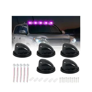 Bevinsee 6x T10 LED灯泡 + 5x驾驶室车顶顶部标记行车灯，适用于Chevy卡车汽车的GMC