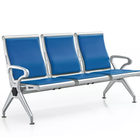Mobilier moderne design commercial, hôtel, bureau, aéroport, salon hospitalier, chaise de salle d'attente avec rembourrage en cuir