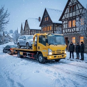 Camion plateau basculant 4x2 léger, un véhicule à remorquer, un véhicule à déplacement latéral, camion <span class=keywords><strong>de</strong></span> remorquage porte-voitures pour le transport <span class=keywords><strong>de</strong></span> véhicules et le service routier d'urgence - Product Image 1