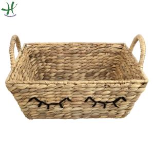 Cesta de Almacenamiento de Jacinto de Agua de Lujo con Forma de Elipse y Asas, Decoración Ecológica para el Hogar con Forma de Animal (HS 4138/2) - Product Image 5