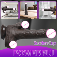 Sexmaschine mit Stoßfunktion Realistischer Silikon-Dildo für Frauen 10 Vibrationsmodi Fernbedienung Wasserdichtes Spielzeug G-Punkt Anal Ultimativ