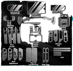 Pour Equation Leopard 8 tableau de bord Navigation écran d'affichage verre trempé fenêtre arrière autocollant <span class=keywords><strong>Film</strong></span> de protection - Product Image 1