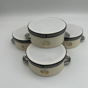 ขายส่งแทมบูรีนหนังแกะขนาด 4 นิ้ว รุ่นขายดีที่สุด เหมาะสำหรับการเล่นดนตรีออร์ฟและเป็นของขวัญแต่งงาน ราคาคุ้มค่ามาก - Product Image 4