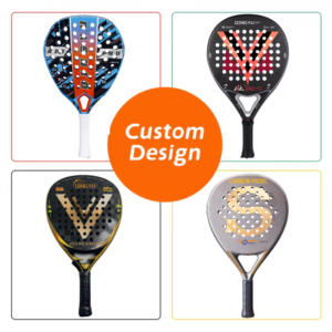 Raqueta de Pádel de Fibra de Carbono 3K de Calidad Prémium al por Mayor con Servicio OEM Personalizado y Grip de Carbono, Raquetas de Tenis de Marca Blanca - Product Image 3