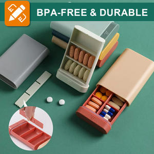 医療用容器ピルケース携帯用ピルオーガナイザーカスタマイズ長方形 - Product Image 4