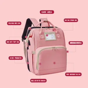 Оптовая продажа с фабрики, Портативная сумка для подгузников, высококачественный рюкзак для детских подгузников с USB, сумки для мам для женщин, сумка для мам