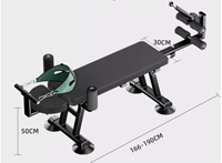 Banc d'entraînement orthopédique pour les jambes, inclinable et plat, en métal et PU écologique, pour la décompression cervicale et lombaire