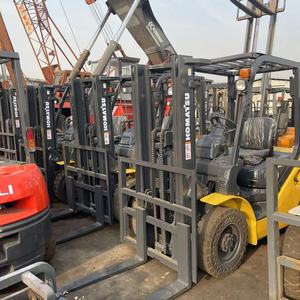 Used Japan Original TOYOTA FD30 3 Ton Diesel Forklift 1DZ-II Engine 3000mm Mast Solid <b>Tire</b> Warehouse Cargo Lifting - Product Image 4