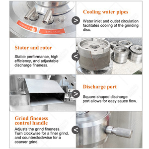 MY <span class=keywords><strong>Pistache</strong></span> Cacao Sesame Colloid Mill Faire 100kg par heure Petite machine portable à beurre de cacahuète à vendre - Product Image 4