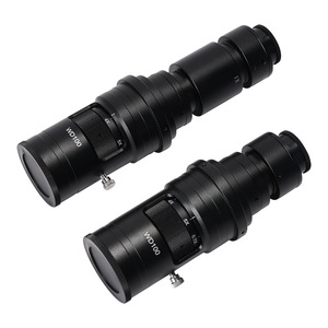 SANQTID TD-100D 0,7X-5X Vergrößerung C-Mount Objektiv <span class=keywords><strong>Zoom</strong></span> Monokular Mikroskop-Objektiv Metall Optisches Glas für Handy-Reparatur - Product Image 1