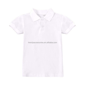 高品質カスタム子供用ポロシャツ卸売コットン刺繍ロゴゴルフTシャツ子供用スクールトップユニフォーム - Product Image 6