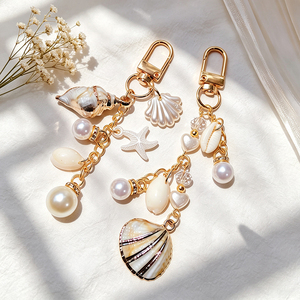 Pressed Dried Flower Keychain, Rose Gold Charm with Heart & Pearl, Elegant <b>Key</b> Ring for Women’s Bags & <b>Keys</b> - Product Image 5