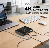 Extender Serat Optik Multifungsi 4K 60Hz dengan Dukungan KVM Audio RS232 & IR Bidirectional serta RS485