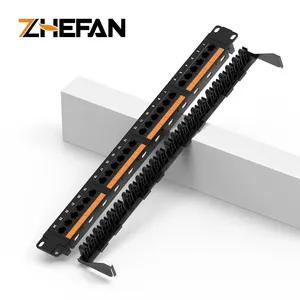 ZHEFAN 24 puertos 19 '1u Utp Rj45 Network Cat5e Patch Panel