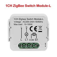 Module d'interrupteur intelligent Zigbee Mini 240V AC, pas de fil neutre requis, contrôle bidirectionnel, compatible 1/2/3/4 gangs, Alexa et Google Home